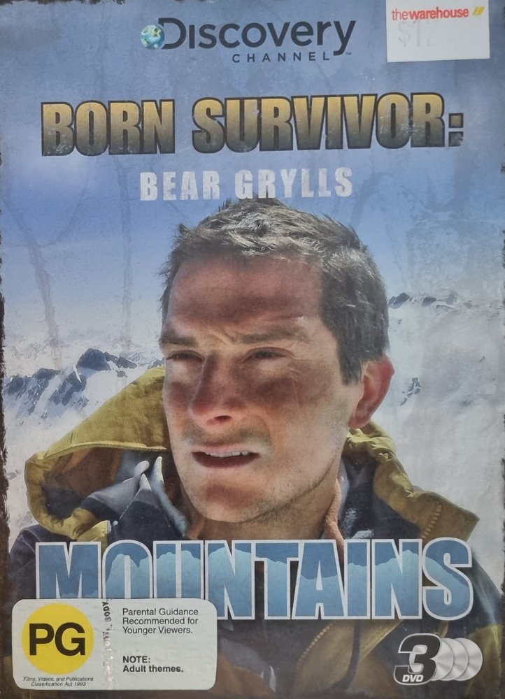 Born Survivor: Bear Grylls - Mountains 3 Disc Set (DVD) - Vinyl Kitchen