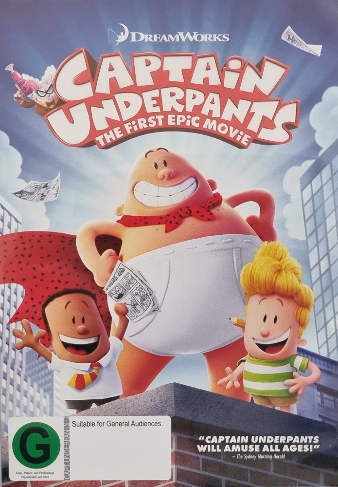 Captain Underpants - The First Epic Movie (DVD) - Vinyl Kitchen