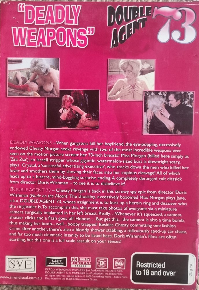 Deadly Weapons / Double Agent 73 - 1974 (DVD) - Vinyl Kitchen