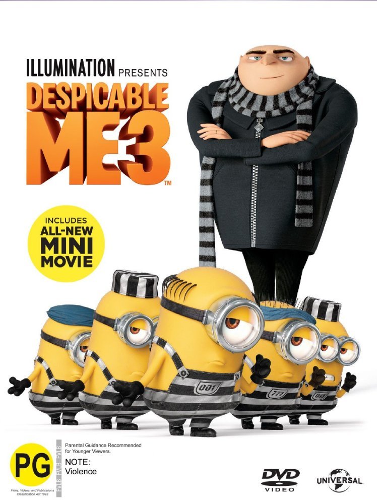 Despicable Me 3 (DVD) - Vinyl Kitchen