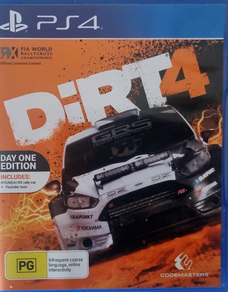 Dirt 4 (PS4 Game) - Vinyl Kitchen