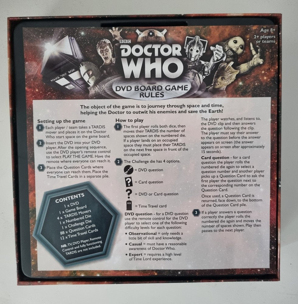 Doctor Who DVD Board Game - Vinyl Kitchen
