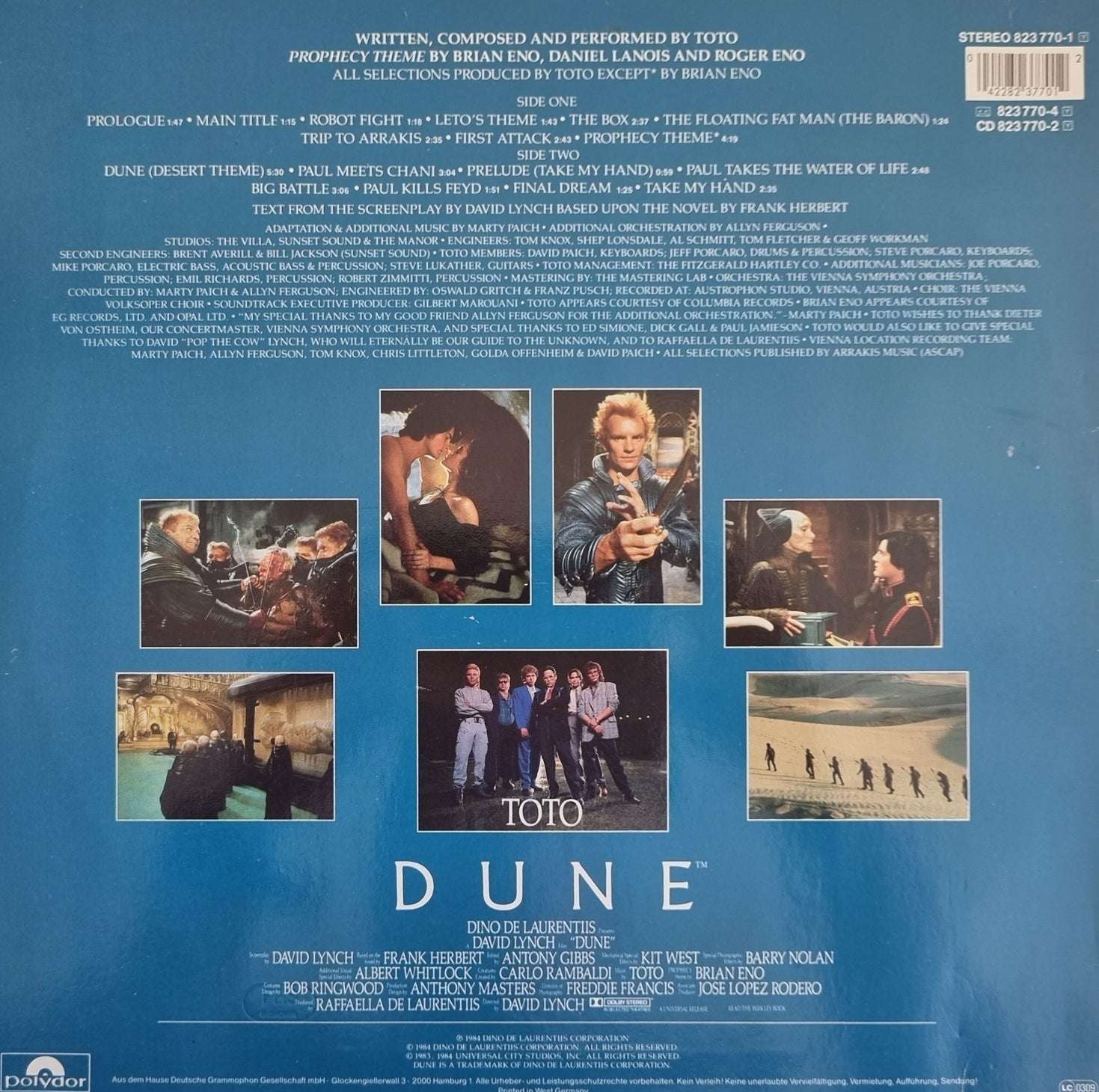 Dune - Original Soundtrack - Toto LP