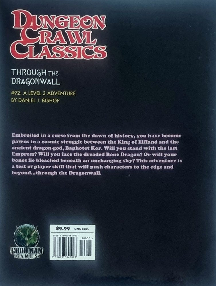 Dungeon Crawl Classics: Through the Dragonwall 92 - Vinyl Kitchen