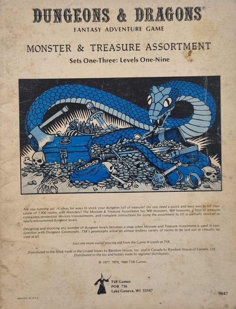 Dungeons & Dragons Monster & Treasure Assortment - Sets 1 - 3 Levels 1 - 9 - Vinyl Kitchen