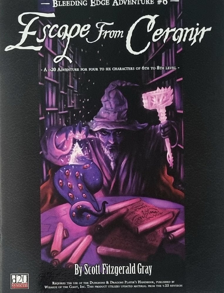 Escape from Ceranir: Bleeding Edge Adventure (D20) Module - Vinyl Kitchen