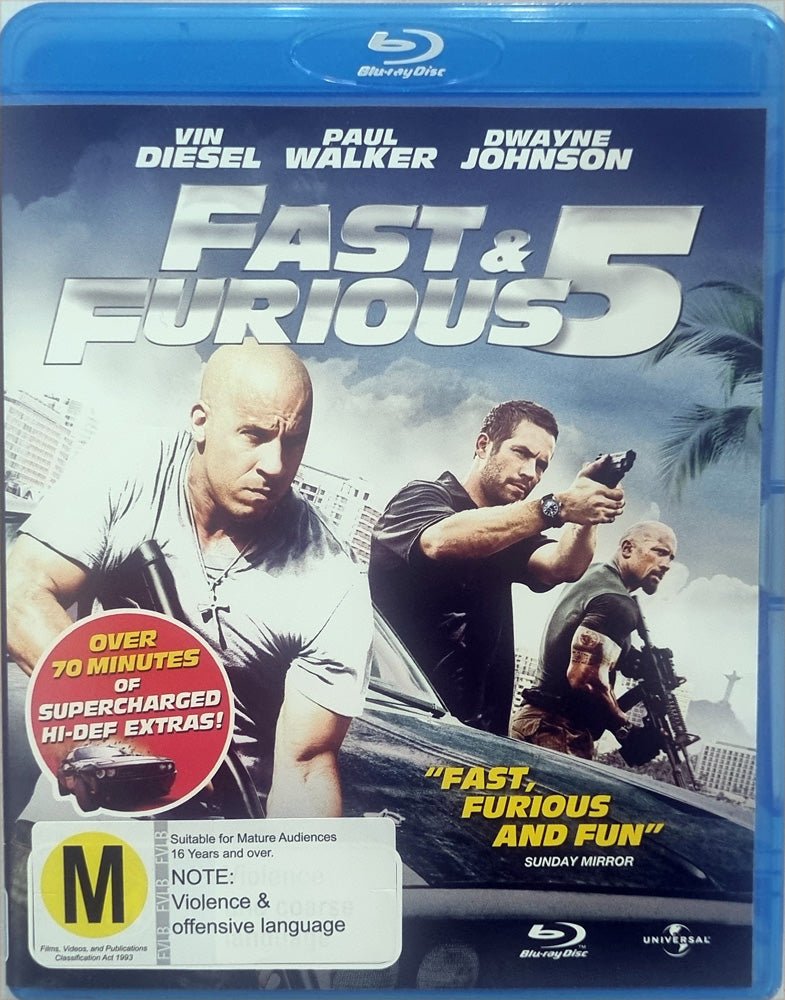 Fast & Furious 5 - 2011 (Blu Ray) - Vinyl Kitchen
