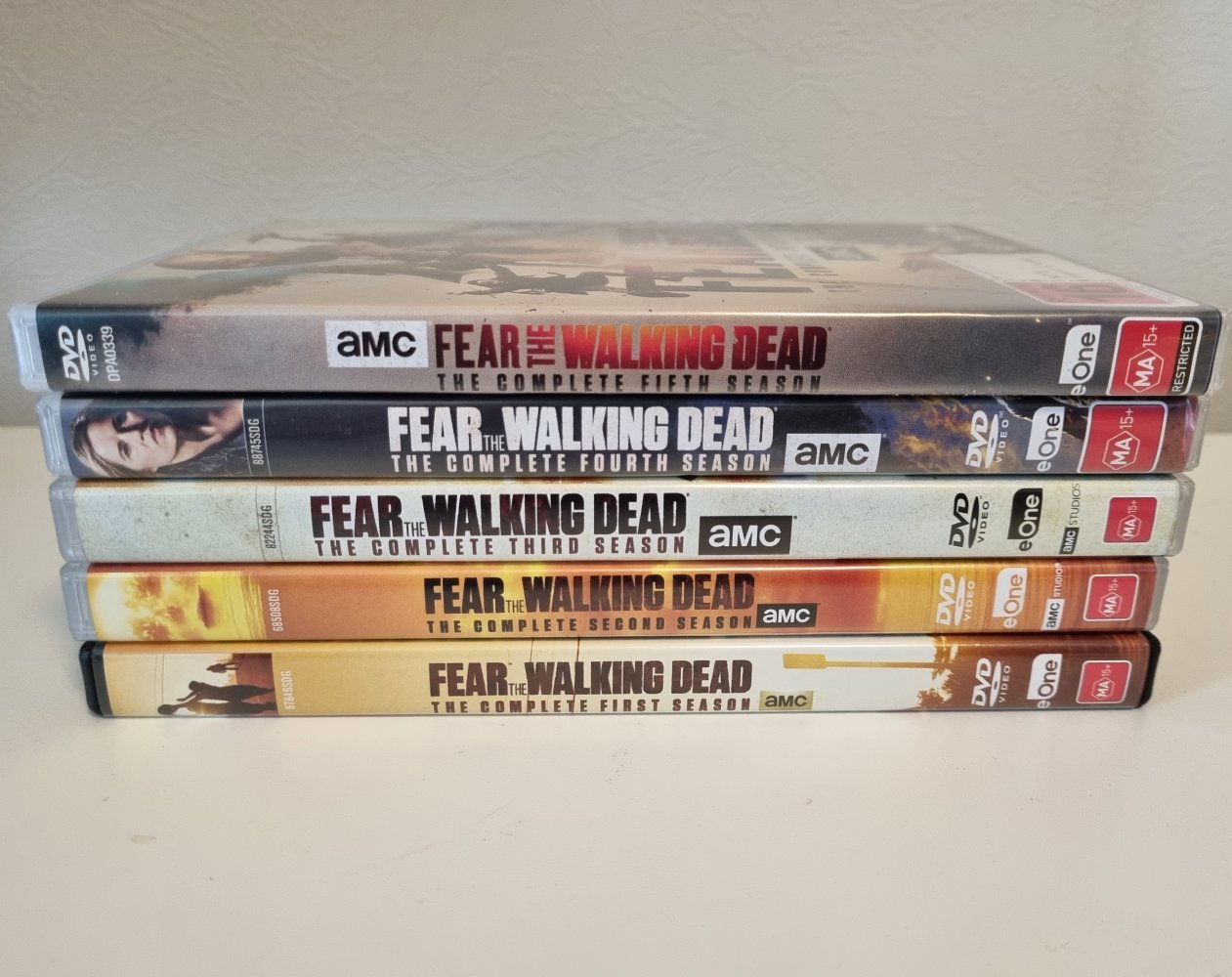Fear the Walking Dead: Complete Seasons 1, 2, 3, 4, 5 (DVD) - Vinyl Kitchen