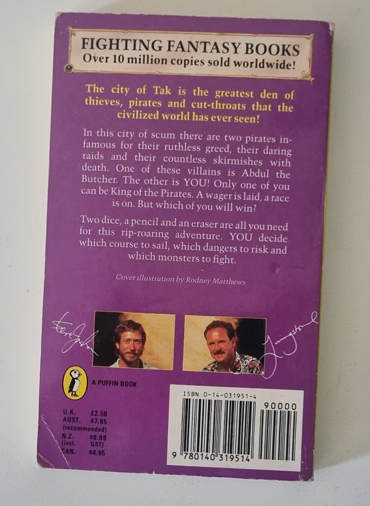 Fighting Fantasy - Seas of Blood - Steve Jackson & Ian Livingstone - Vinyl Kitchen