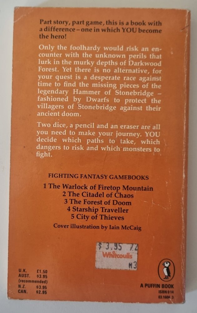 Fighting Fantasy - The Forest of Doom - Ian Livingstone - Vinyl Kitchen