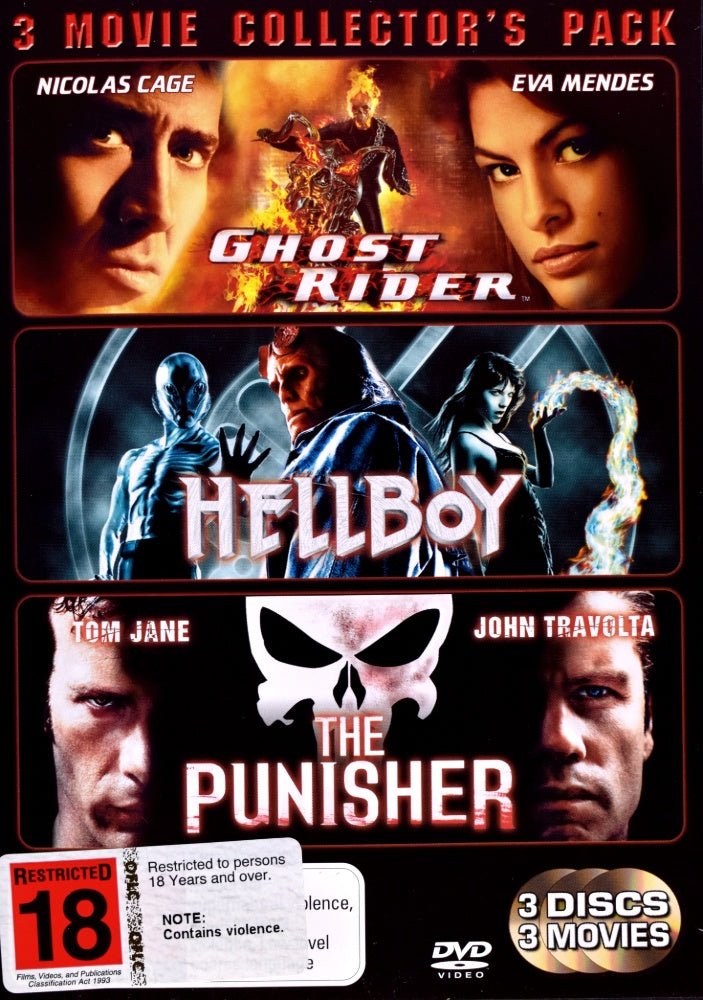 Ghostrider / Hellboy / Punisher - 2007 (DVD) - Vinyl Kitchen