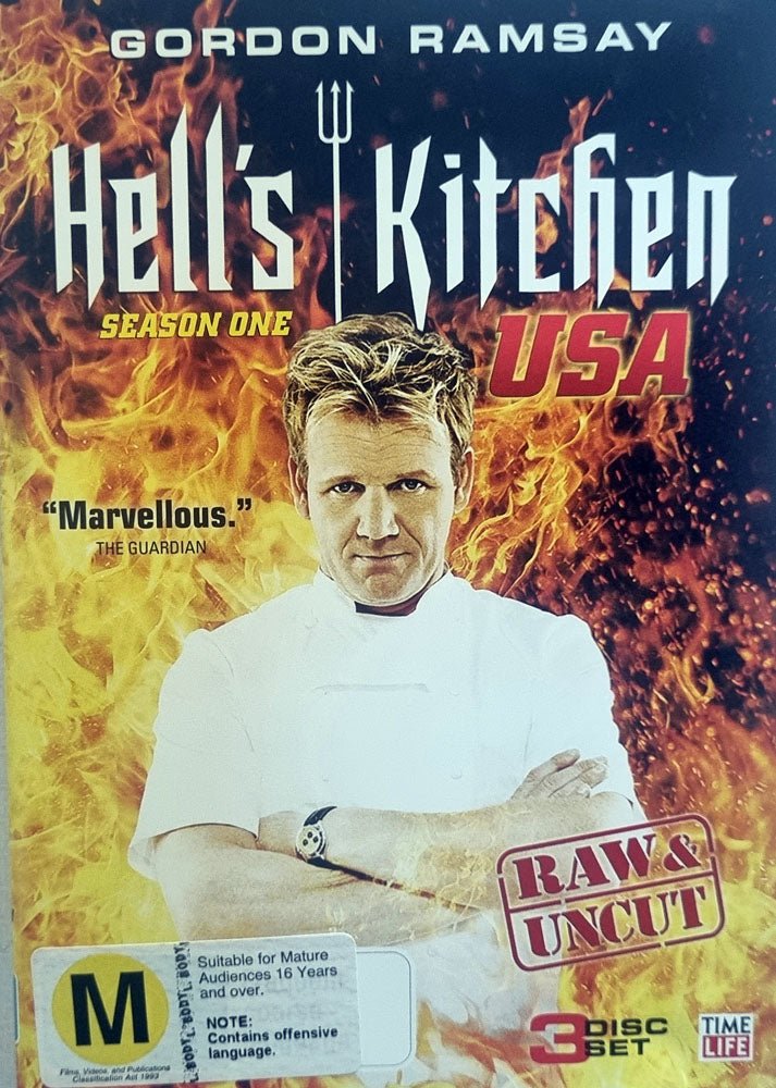 Gordon Ramsay Hell's Kitchen USA Season One (DVD) - Vinyl Kitchen