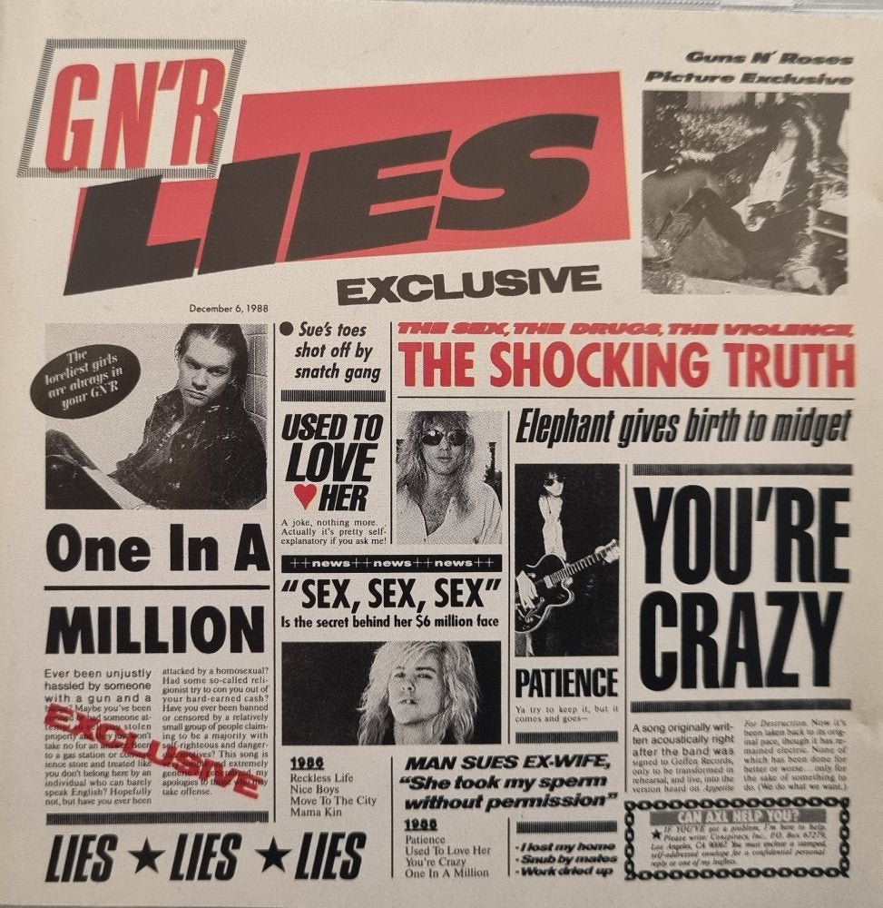 Guns N' Roses - G N' R Lies - Uncensored (CD) - Vinyl Kitchen