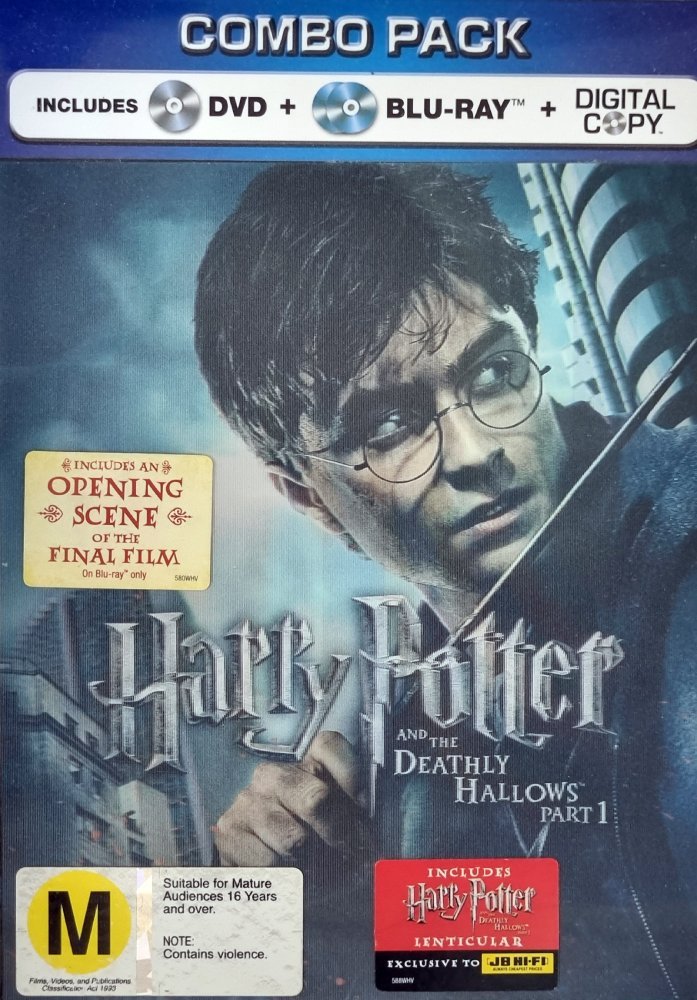 Harry Potter and the Deathly Hallows Part 1 (Blu Ray) + DVD - 2010 - Vinyl Kitchen