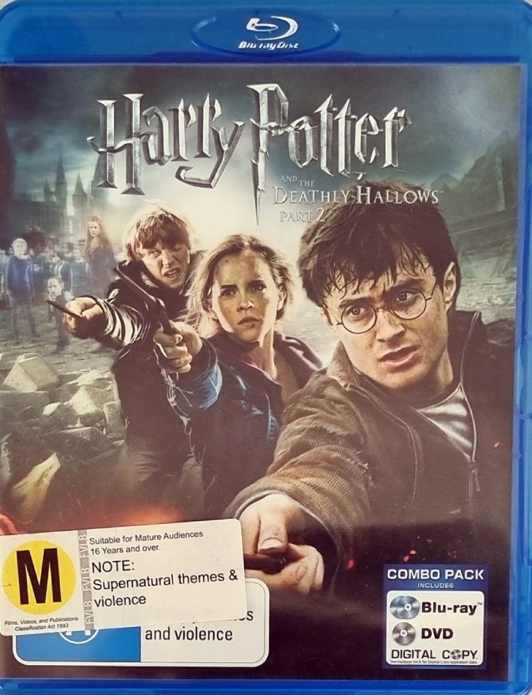 Harry Potter and the Deathly Hallows Part 2 (Blu Ray) + DVD - 2011 - Vinyl Kitchen