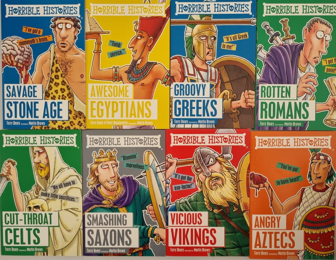 Horrible Histories - Blood - Curdling Box of Books (20) - Vinyl Kitchen