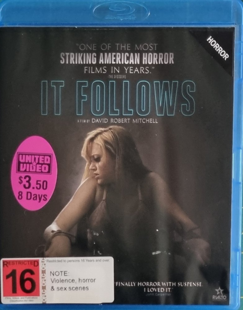It Follows (Blu Ray) EX RENTAL - 2014 - Vinyl Kitchen