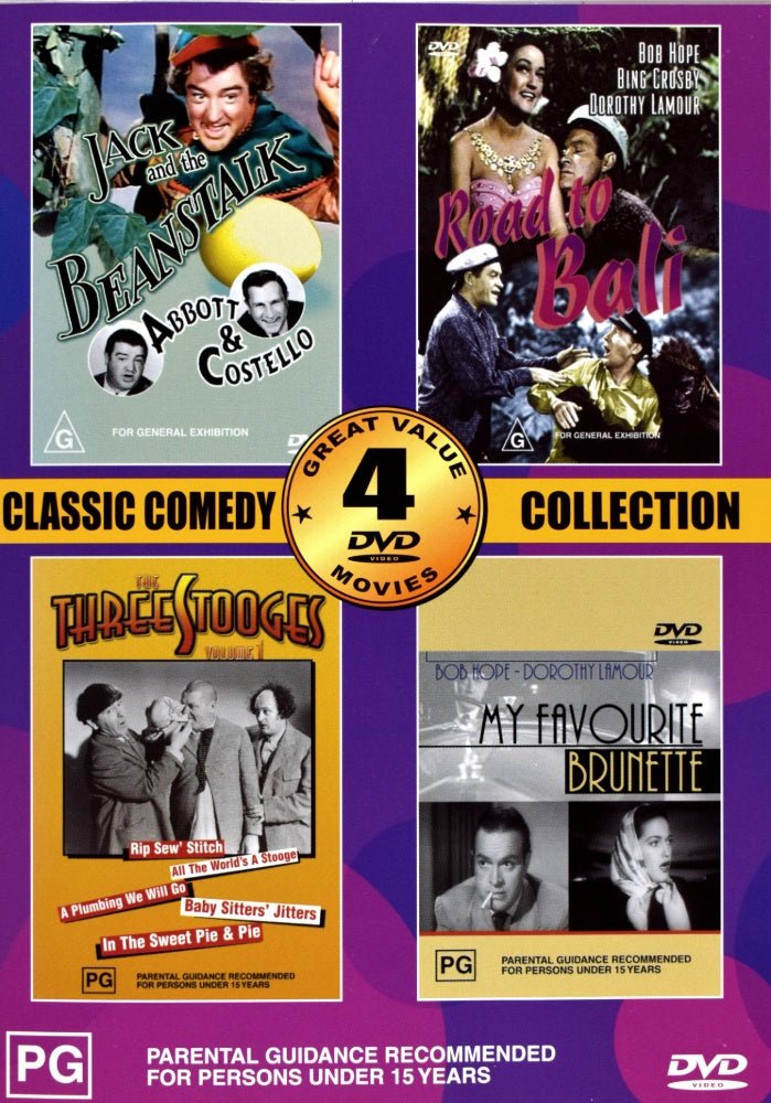 Jack and the Beanstalk / Road to Bali / The Three Stooges / My Favourite Brunette - 1952 (DVD) - Vinyl Kitchen