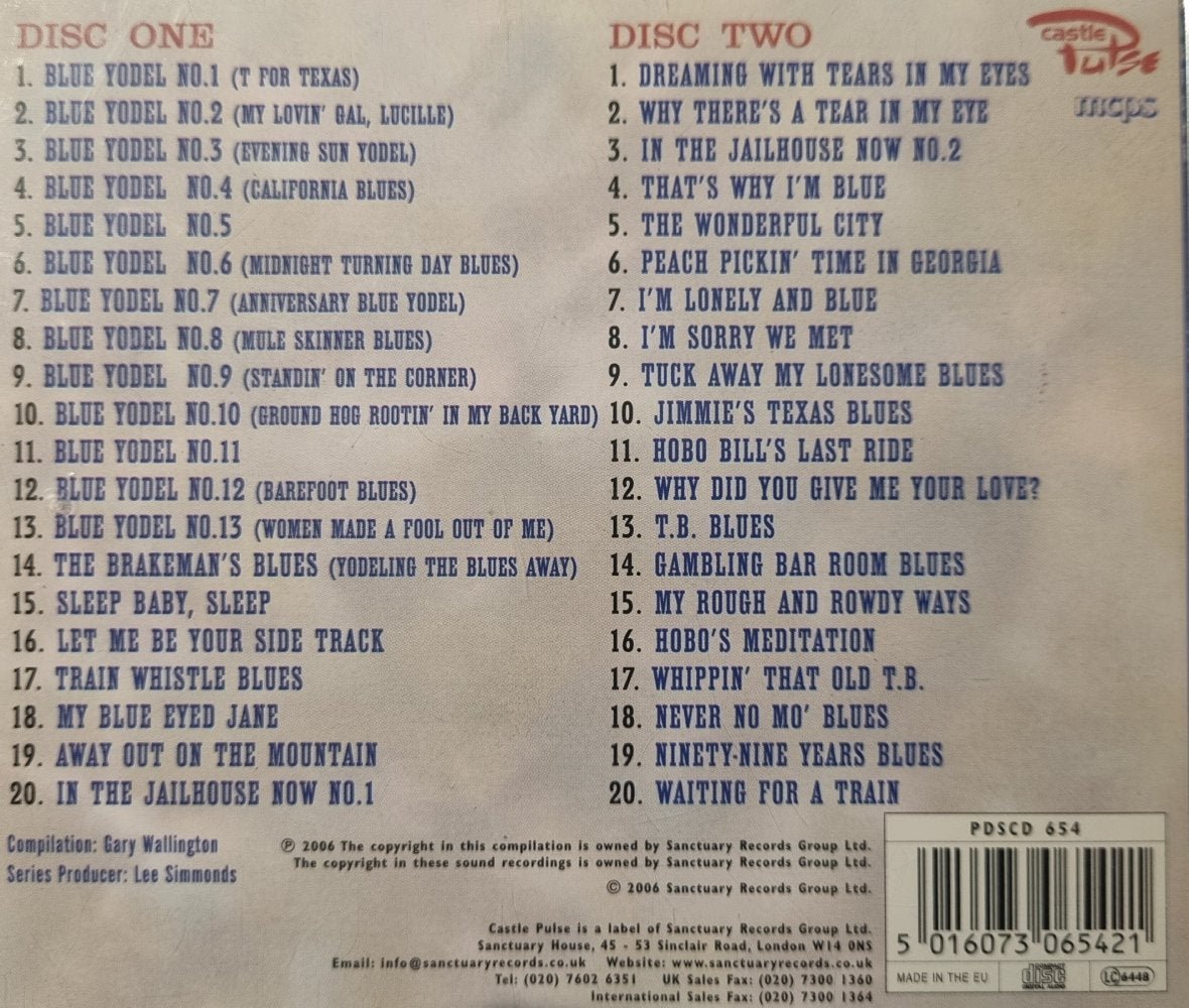 Jimmie Rodgers - Country Music Legends (CD) - Vinyl Kitchen