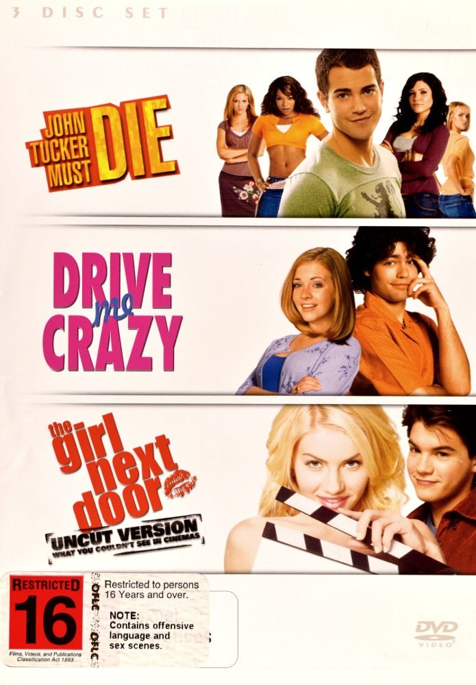 John Tucker Must Die / Drive Me Crazy / The Girl Next Door - 2006 (DVD) - Vinyl Kitchen