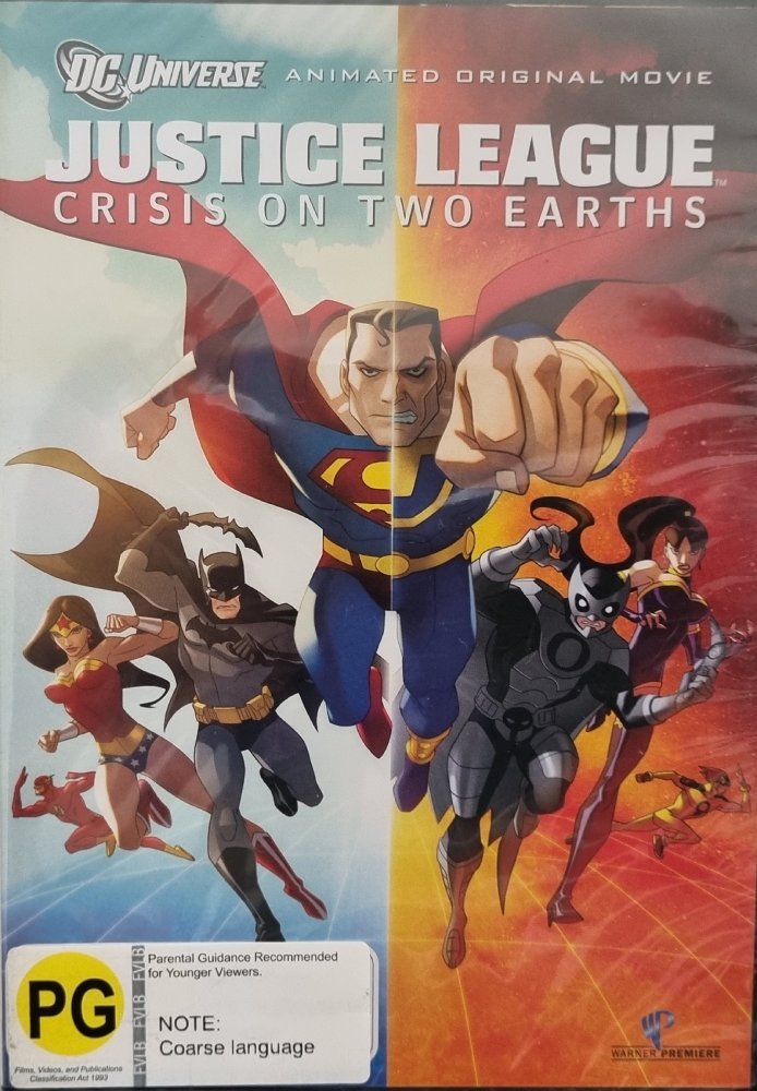 Justice League - Crisis on Two Earths (DVD) - Vinyl Kitchen