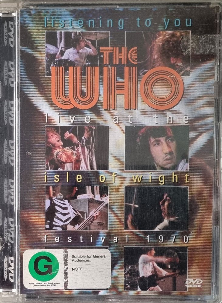 Listening to You - The Who - Live at the Isle of Wight Festival 1970 (DVD) - Vinyl Kitchen