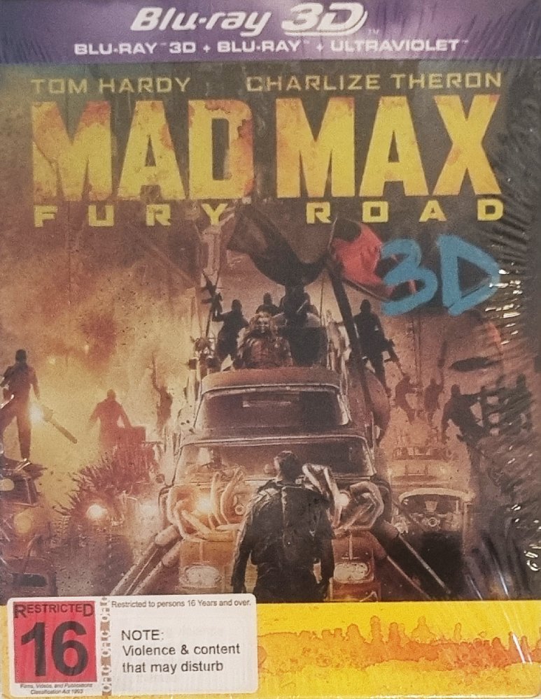 Mad Max Fury Road 3D + 2D Steelbook (Blu Ray) Brand New - 2015 - Vinyl Kitchen