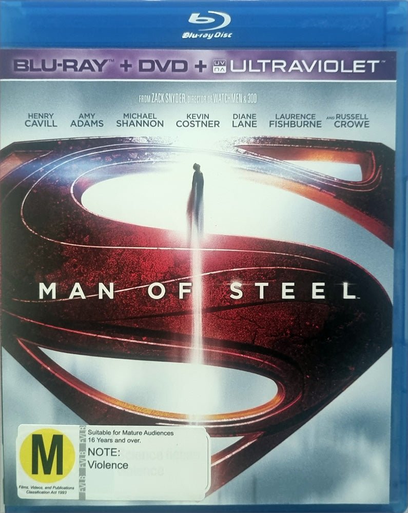 Man of Steel (Blu Ray) + DVD - 2013 - Vinyl Kitchen