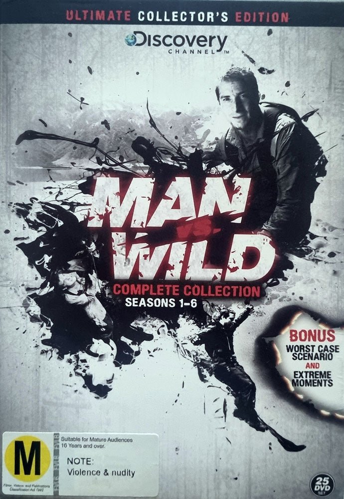 Man vs. Wild Ultimate Edition Complete Collection Season 1 - 6 (DVD) - Vinyl Kitchen