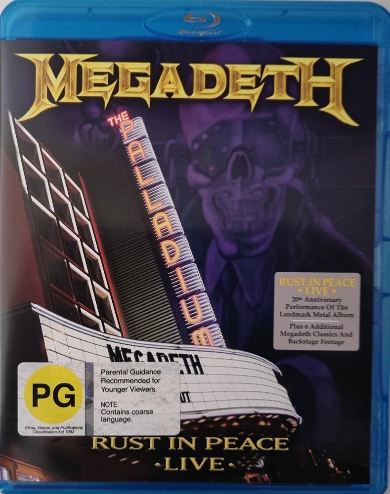 Megadeth - Rust in Peace Live - 2010 (Blu Ray) - Vinyl Kitchen