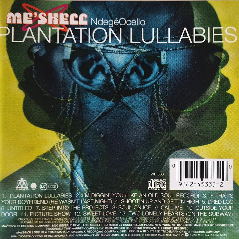 Me'Shell Ndegeocello - Plantation Lullabies (CD) - Vinyl Kitchen