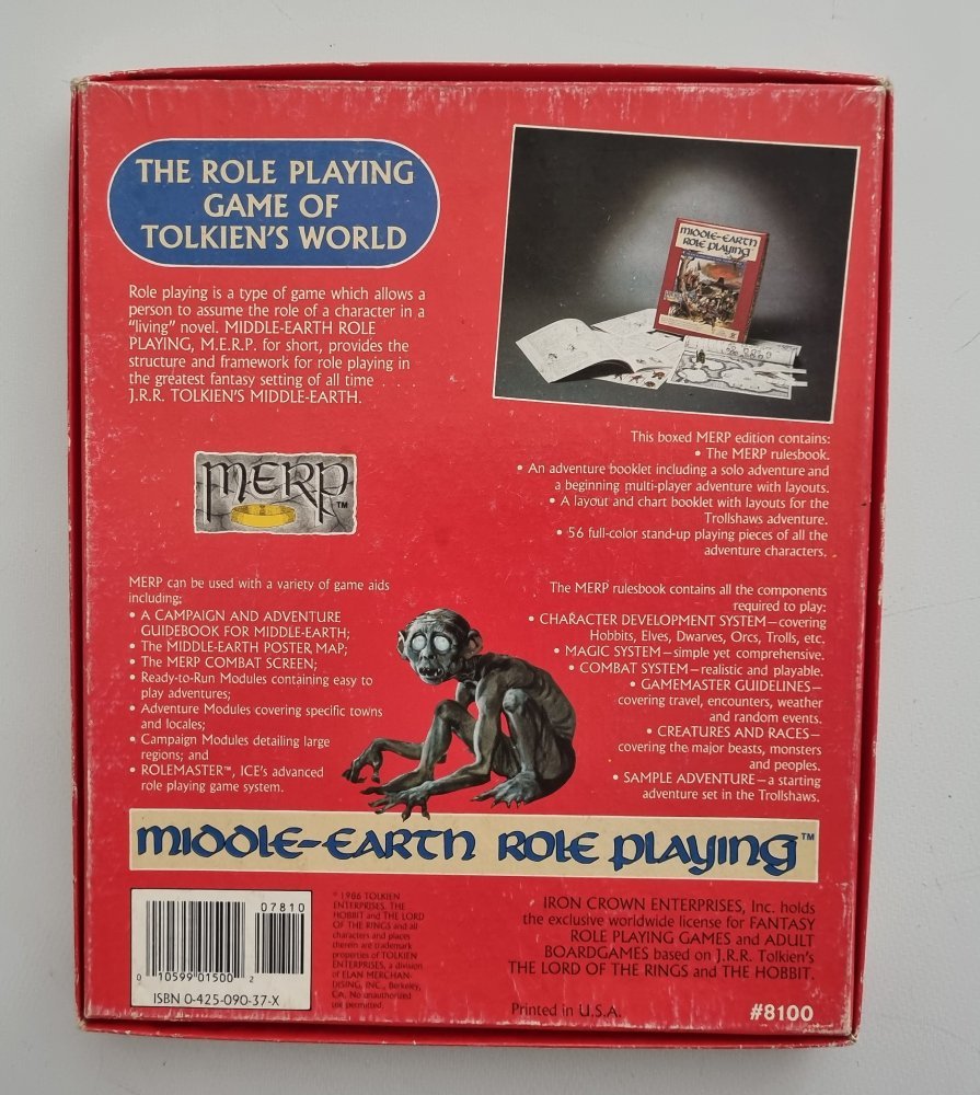 Middle - Earth Role Playing Box Set (MERP) - Vinyl Kitchen