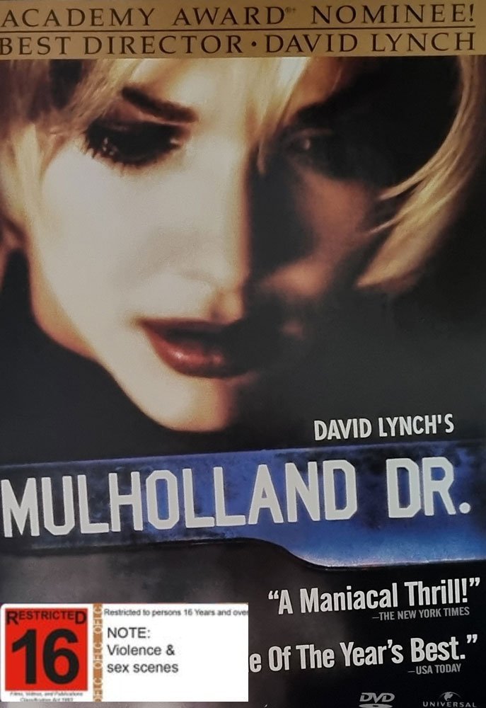 Mulholland Drive - 2001 (DVD) Region 1 - Vinyl Kitchen