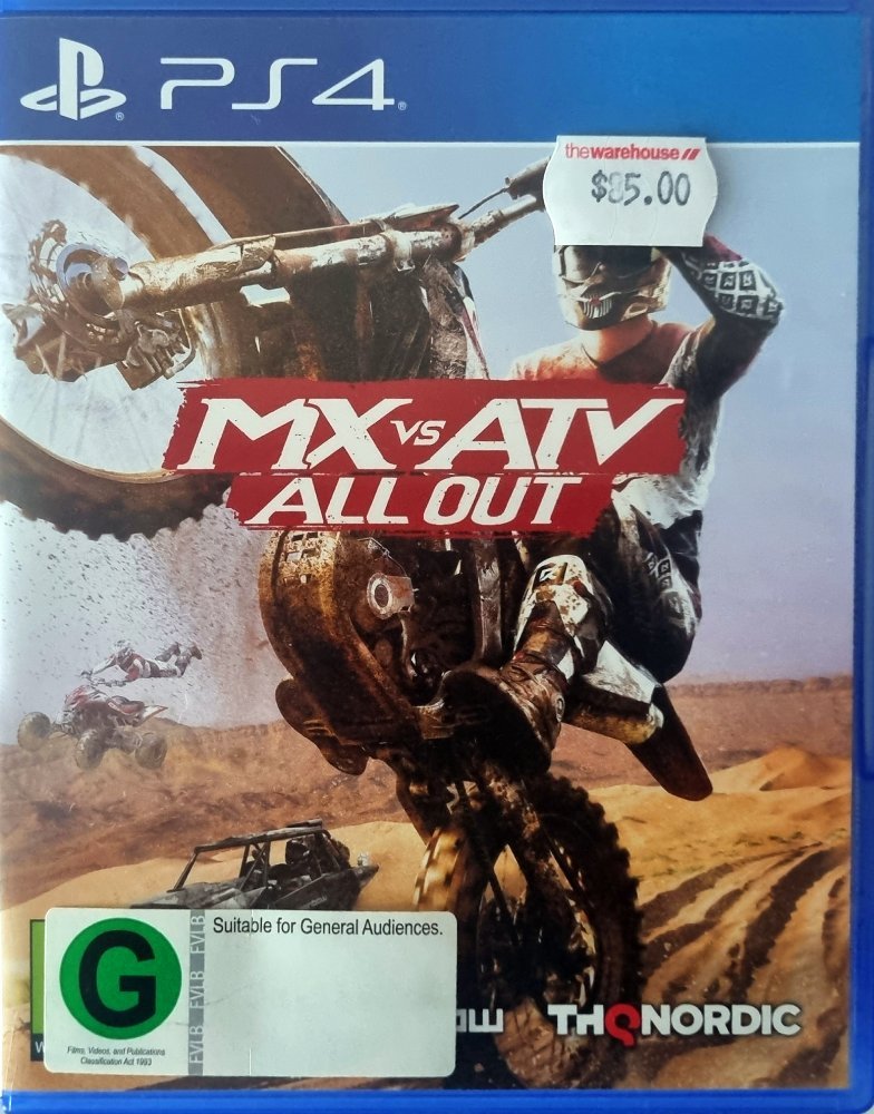 MX vs ATV All Out (PS4 Game) - Vinyl Kitchen