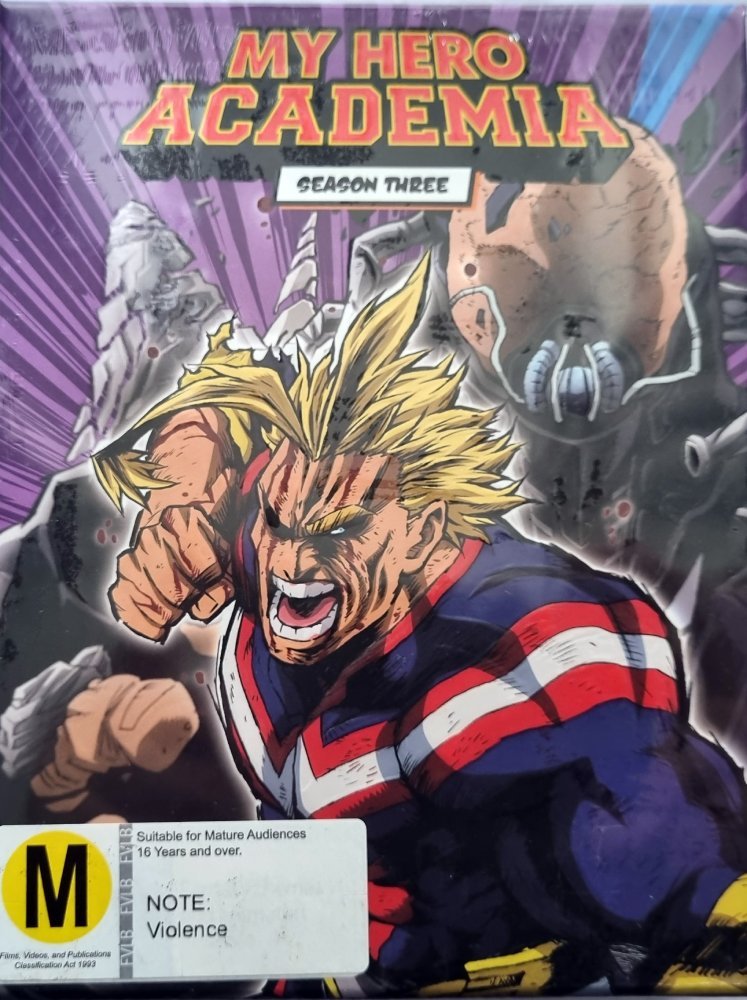 My Hero Academia: Season 3 - 2019 (Blu Ray) + DVD - Brand New - Vinyl Kitchen