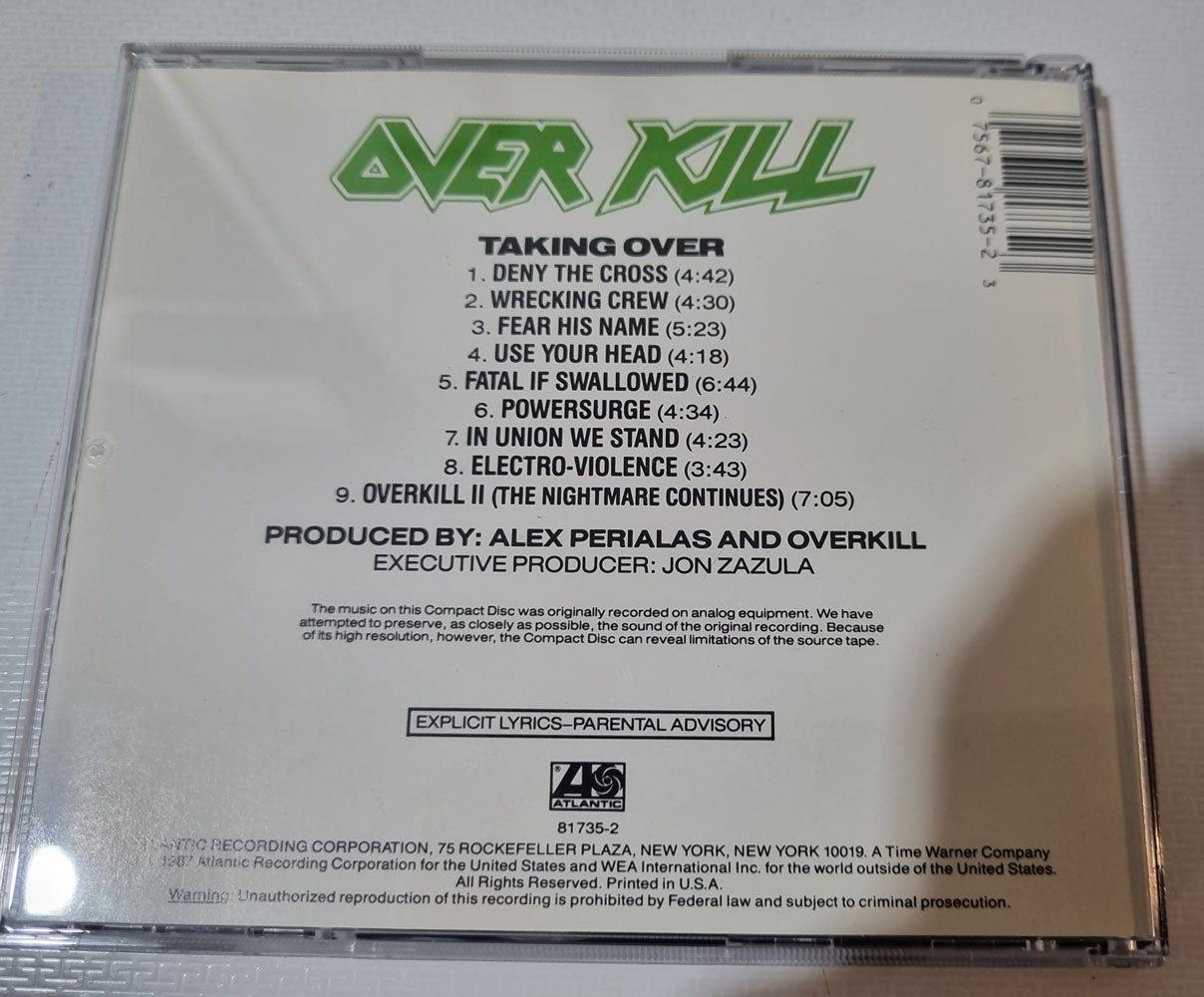 Overkill - Taking Over (CD) - Vinyl Kitchen