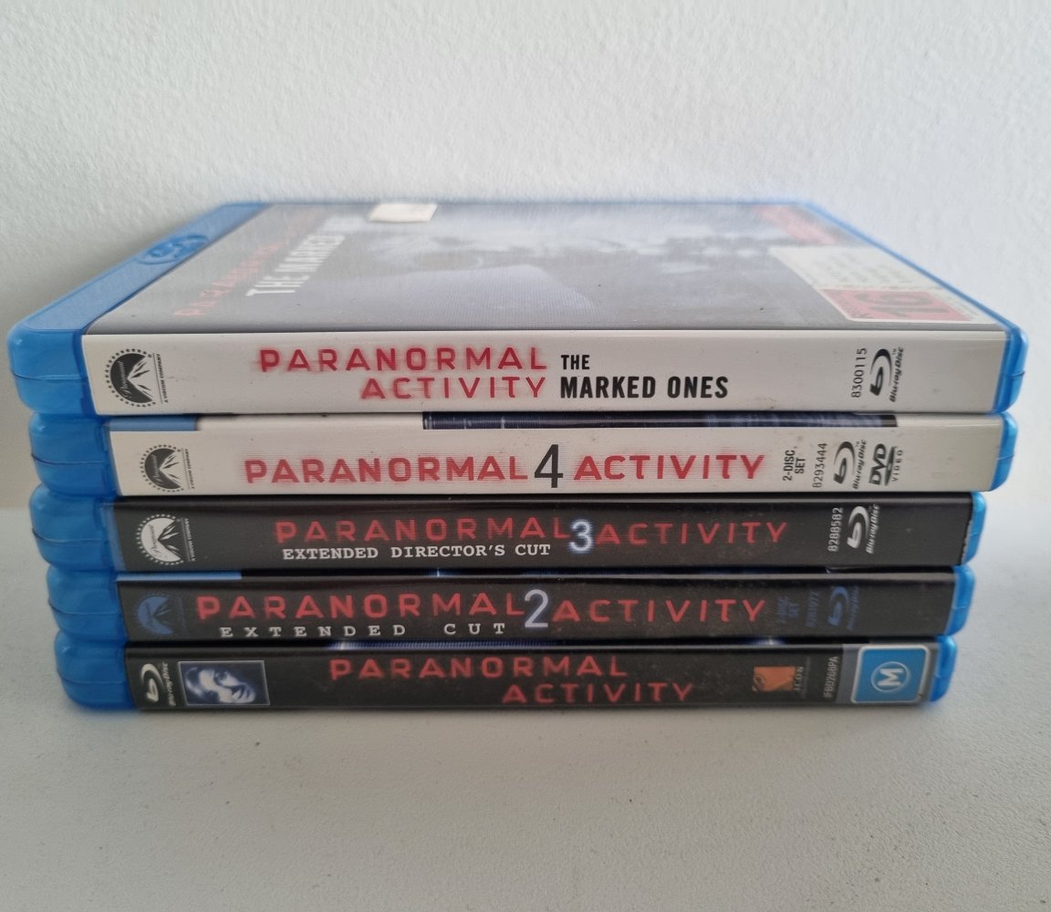 Paranormal Activity 1, 2, 3, 4, 5: The Marked Ones - 2009 (Blu Ray) - Vinyl Kitchen