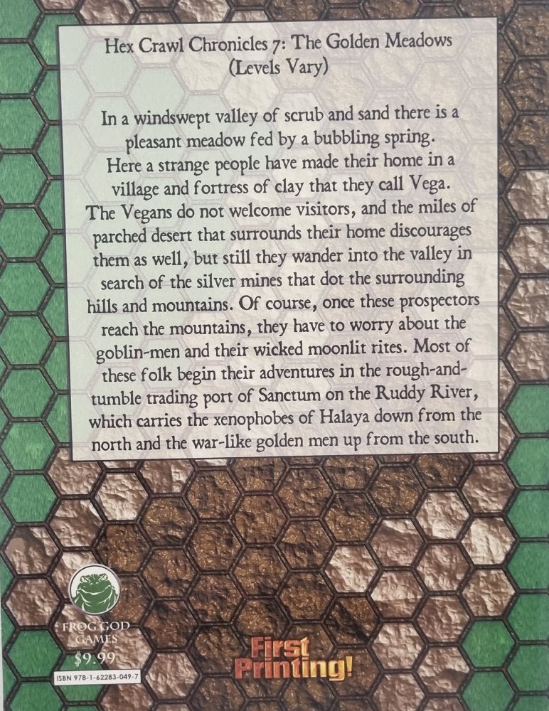 Pathfinder Module - Hex Crawl Chronicles: The Golden Meadows - Vinyl Kitchen