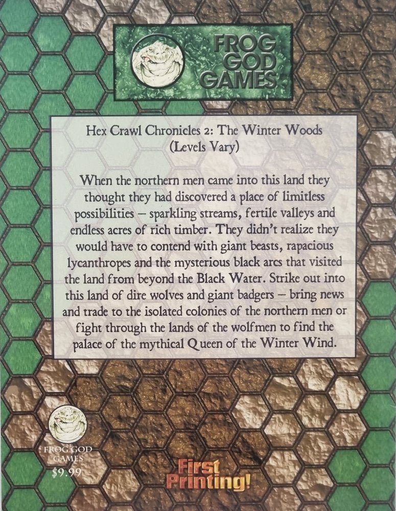 Pathfinder Module - Hex Crawl Chronicles: The Winter Woods - Vinyl Kitchen