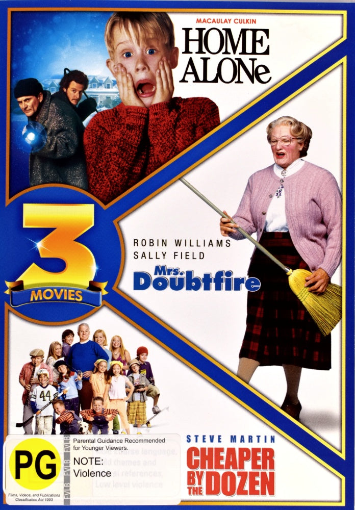 Home Alone / Mrs. Doubtfire / Cheaper by the Dozen - 1993 (DVD)