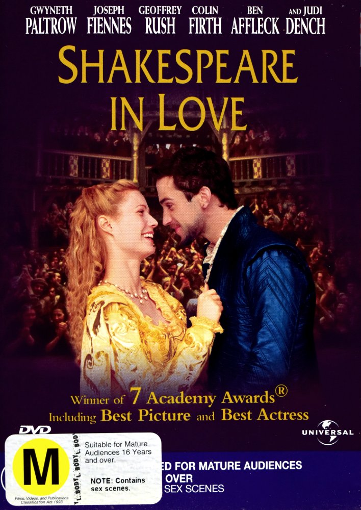 Shakespeare in Love - 1998 (DVD)