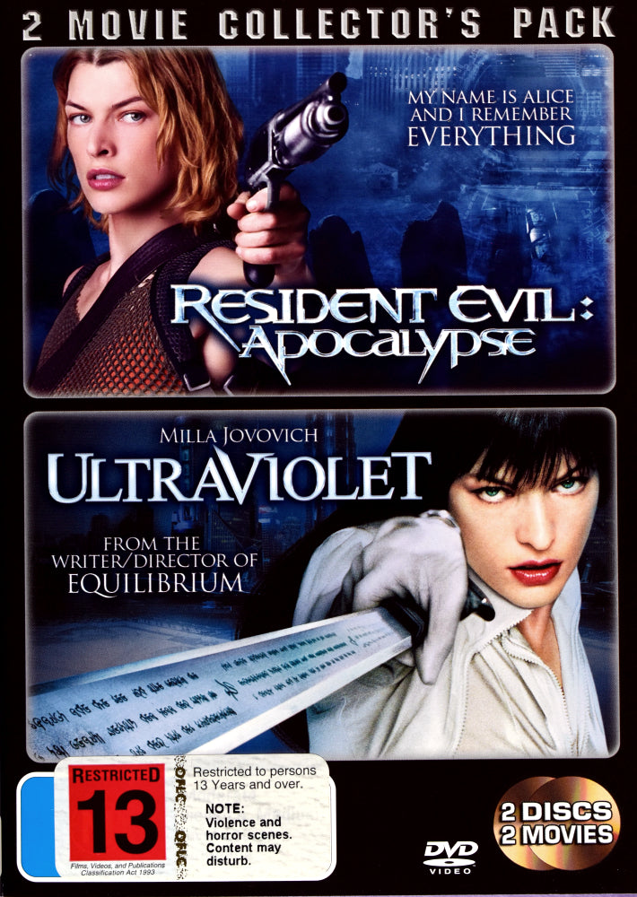 Resident Evil: Apocalypse / Ultraviolet - 2006 (DVD)