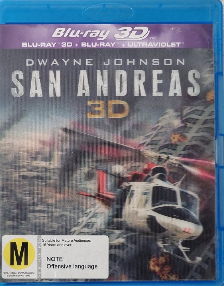 San Andreas 3D + 2D - 2015 (Blu Ray) - Vinyl Kitchen