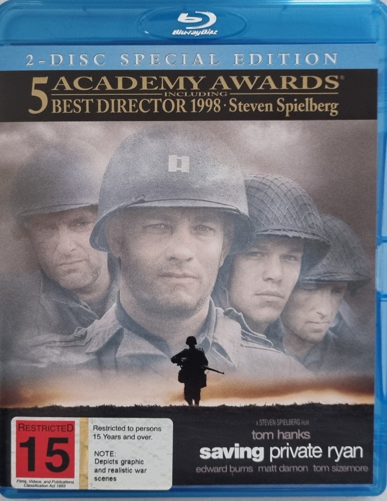 Saving Private Ryan: 2 Disc Special Edition - 1998 (Blu Ray) - Vinyl Kitchen