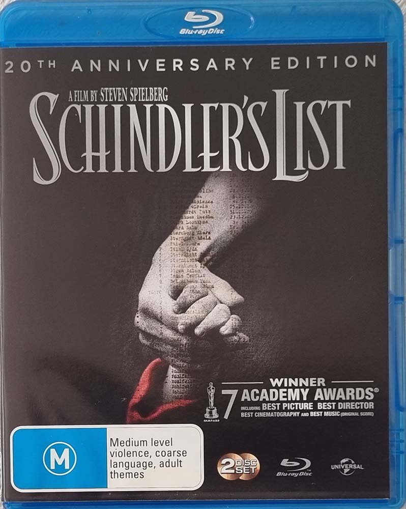 Schindler's List - 20th Anniversary Edition - 1993 (Blu Ray) - Vinyl Kitchen