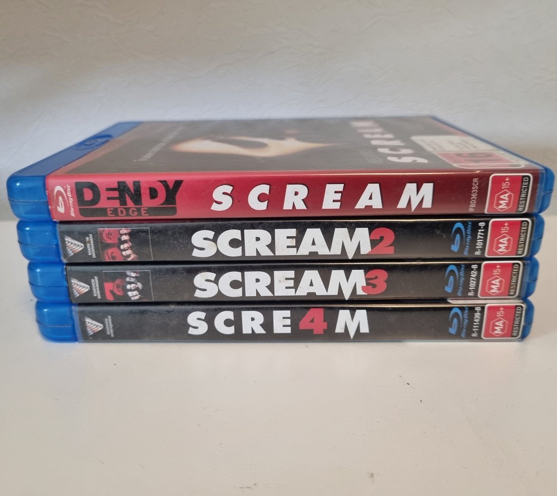 Scream 1, 2, 3, 4 - 1996 (Blu Ray) - Vinyl Kitchen