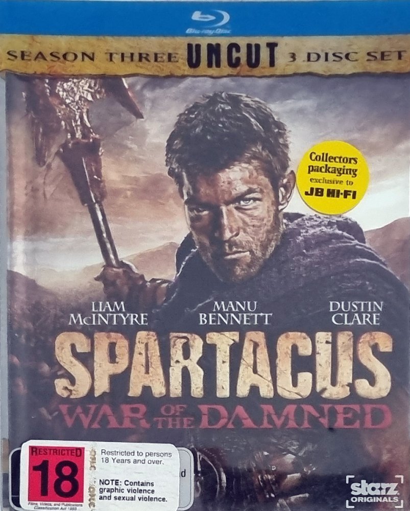 Spartacus: War of the Damned (Blu Ray) - Vinyl Kitchen