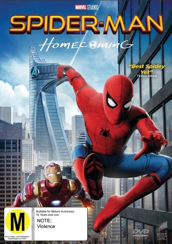 Spider - man Homecoming - 2017 (DVD) - Vinyl Kitchen
