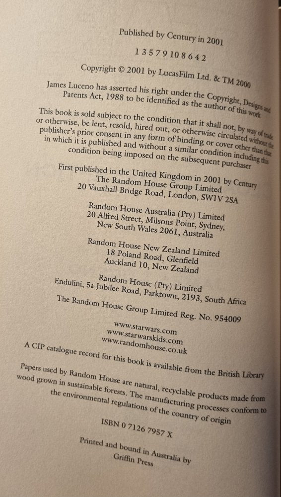 Star Wars Cloak of Deception - Hardcover - Vinyl Kitchen