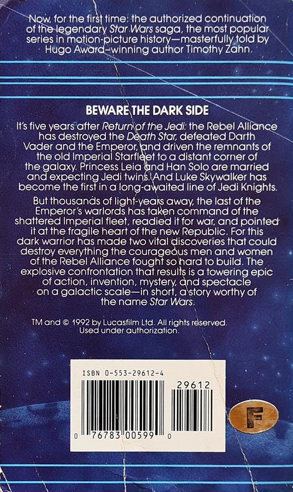 Star Wars: Heir to the Empire - Thrawn Trilogy Volume 1 - Vinyl Kitchen